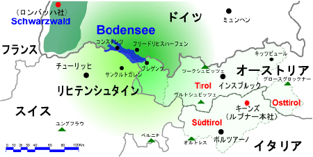 ボーデン湖周辺map